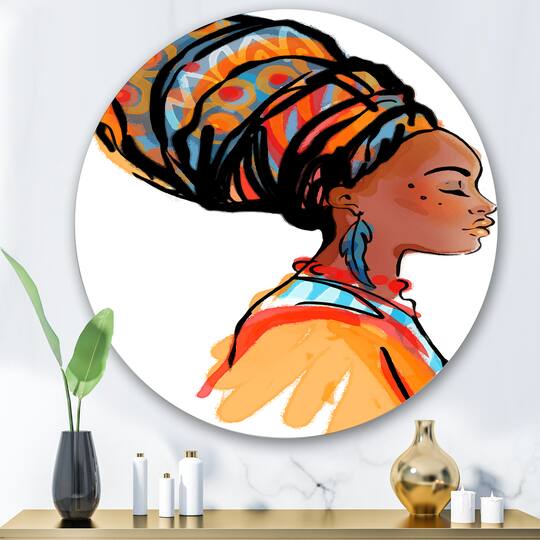 Designart - African American Woman with Turban I